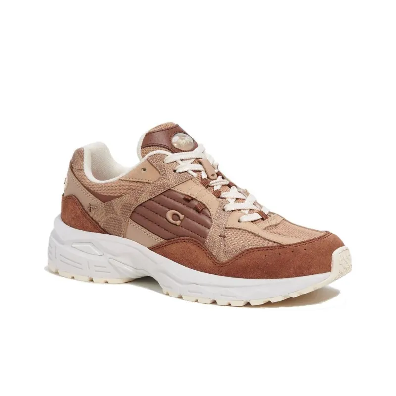 COACH Signature Low Top Casual Shoes Women's Brown-1