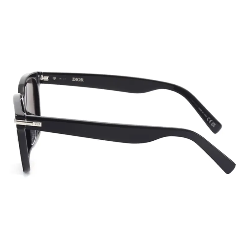 DIOR Plate Frame Irregular Shape Sunglasses Unisex Black-2
