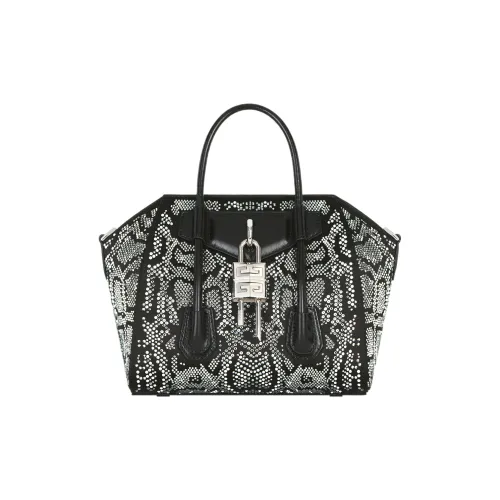 GIVENCHY Antigona Lock Satin Shoulder Bag Crossbody Bag Handbag Mini Women's Black