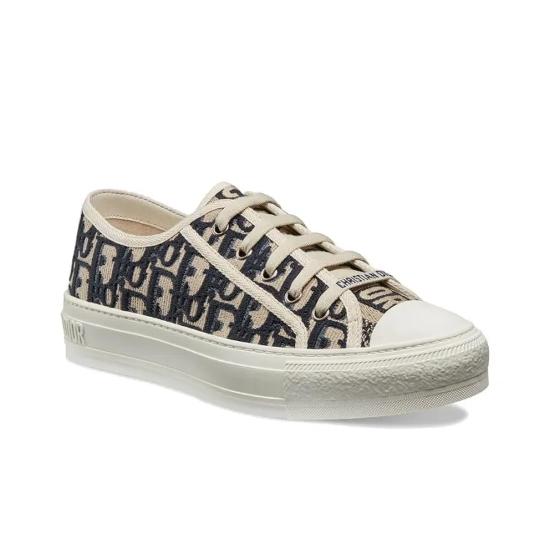 DIOR Walk'N'DIOR Oblique Navy Canvas Women's-2
