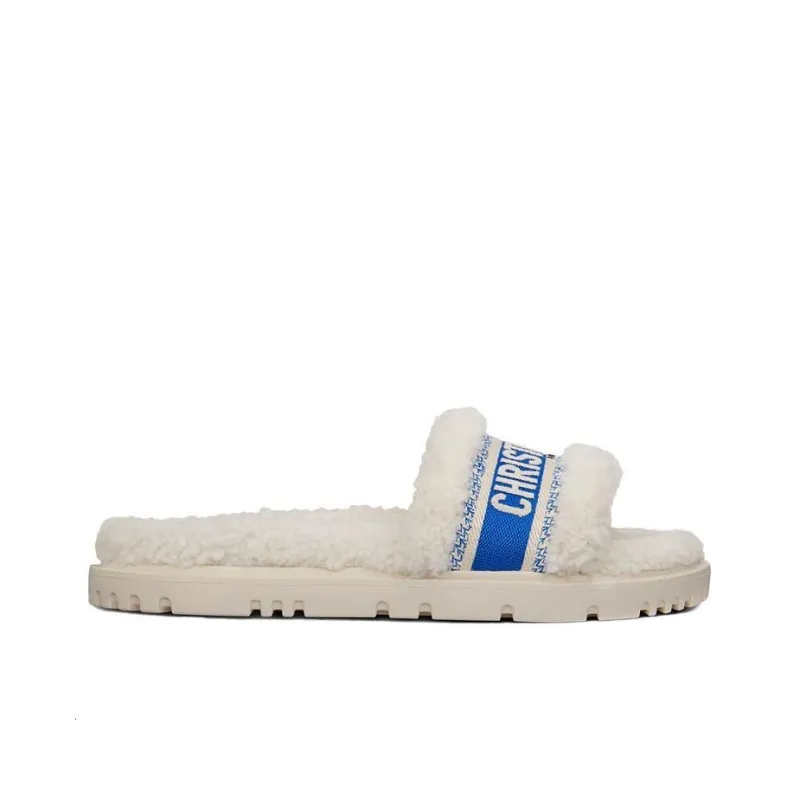 DIOR Dway Rubber Sole Slide Slippers Women's Lake Blue-1