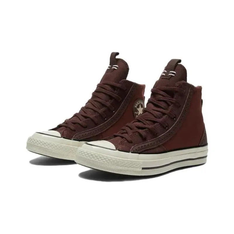 Converse Chuck 70 Leather & Suede Sneakers 'Charcoal'-2