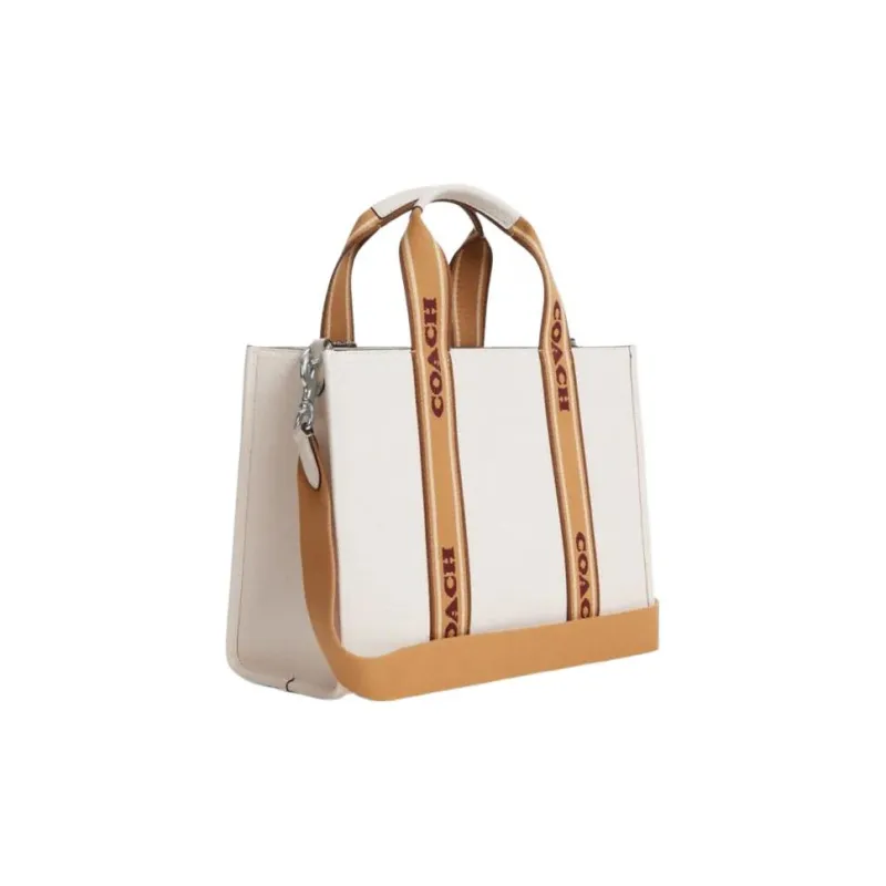 COACH Smith Leather Tote Bag Shopping Bag Shoulder Bag Handbag Large Size Unisex White-1