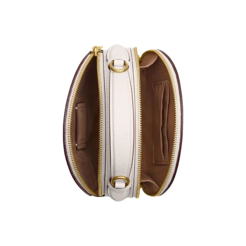 COACH Collaboration Canteen Cow Leather Handbag, Shoulder Bag, Crossbody Bag Trumpets Women's Milk White-2