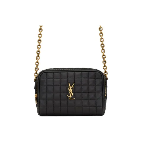 SAINT LAURENT Sheepskin Camera Bag Shoulder Bag Crossbody Bag Mini Women's Black