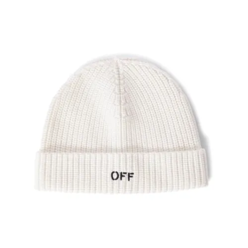 OFF-WHITE Embroidered-Logo Wool Beanie 