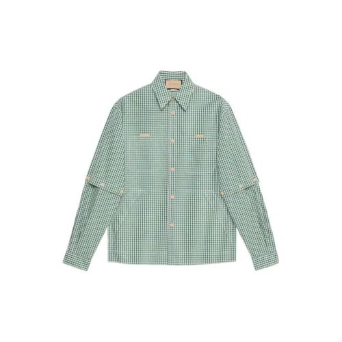 GUCCI Shirts Men Green