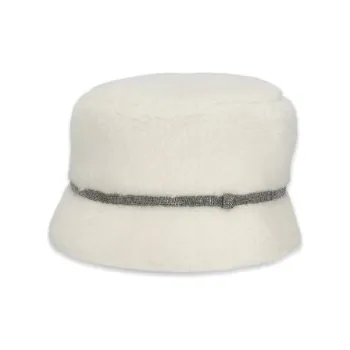 Brunello Cucinelli Cashmere Bucket Hats Women's White