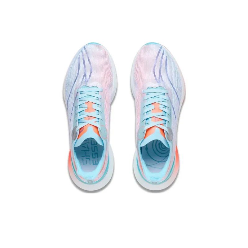 LINING Jueying 2 Essential Running Shoes Men Low Top Standard White/Light Wax Blue-3