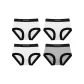 4 Pack (3 White+Gray)
