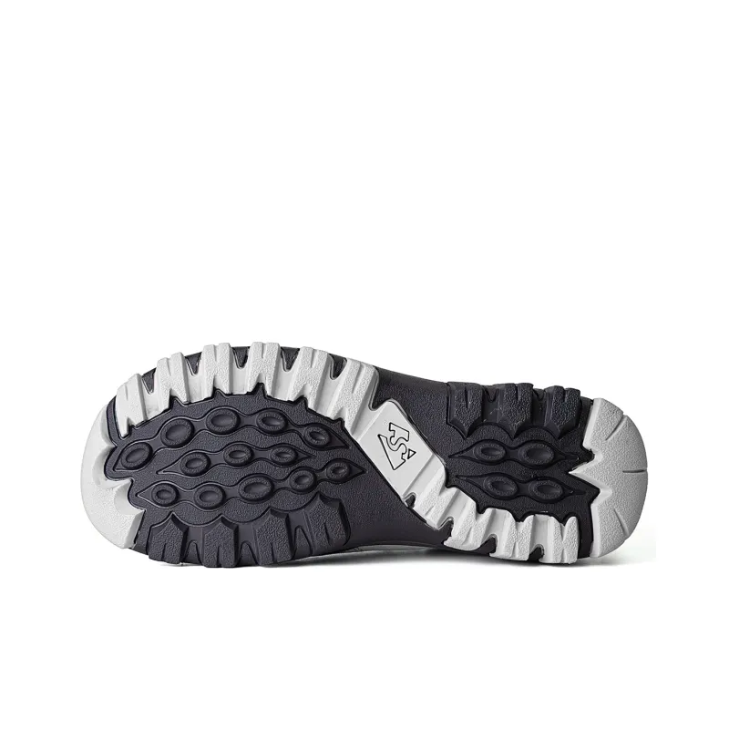 SLEADER Earth Series Abrasion Resistant Slip Resistant Waterproof Low Top Outdoor Shoes Unisex Black-4