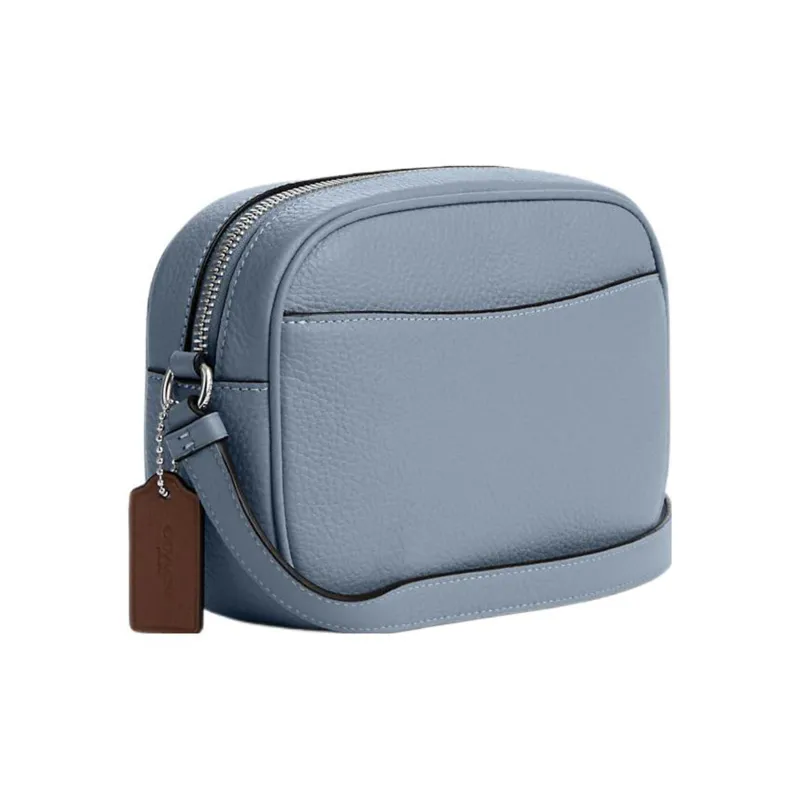 COACH Jamie Litchi Grain Grained Leather Camera Bag Shoulder Bag Crossbody Bag Mini Women's Blue-2