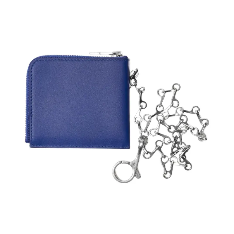 Burberry Calfskin Wallet Regular Men's Knight Blue-1