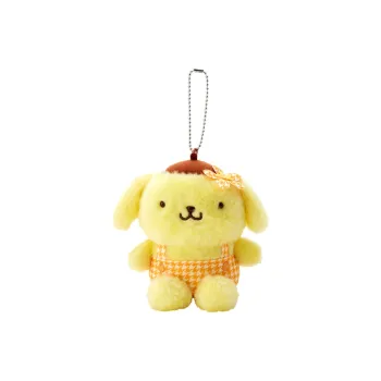 Sanrio Pompompurin Multicolor Houndstooth Dolls Plush Pendant 12.5cm Height