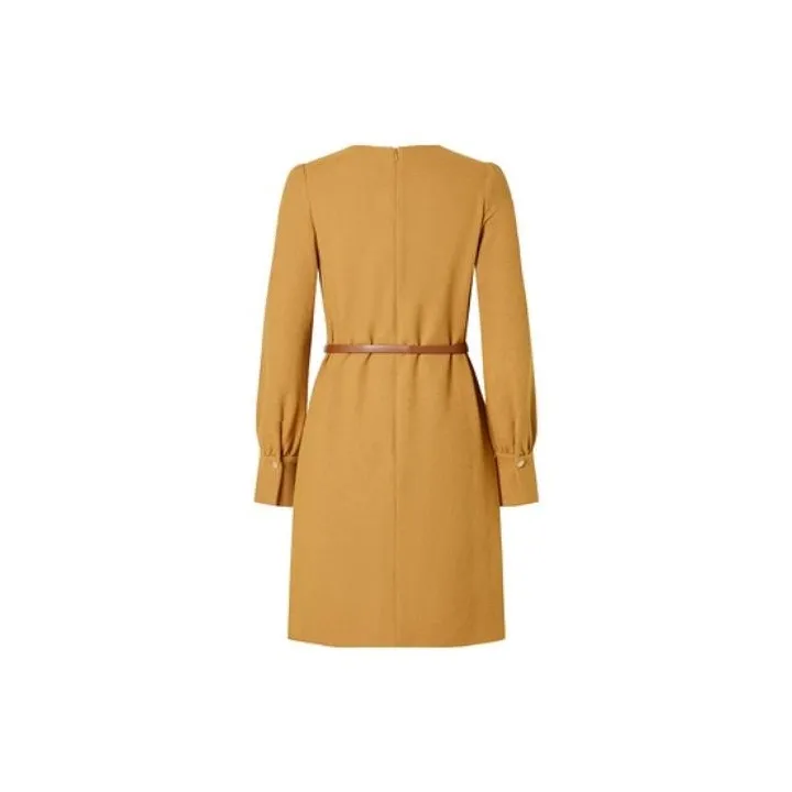 JZ. ANNAKRO Long Sleeved Dresses Women's Earth Yellow-1