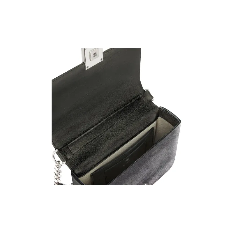 Givenchy Denim Shoulder Bag Crossbody Bag Medium Size Women's Dark Gray-5
