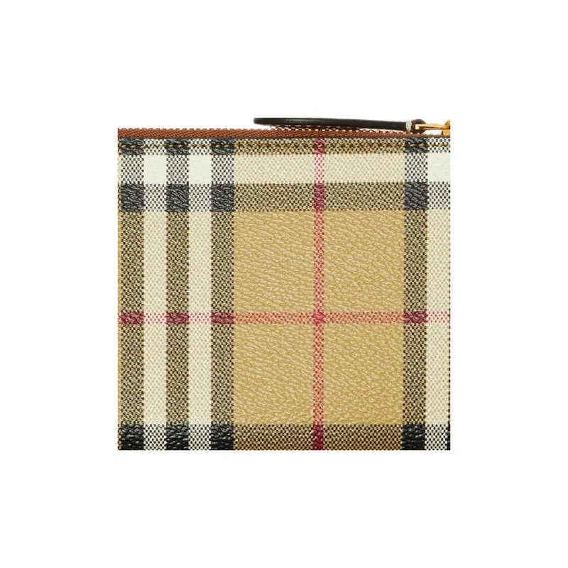 Burberry Polyurethane Wallet Large Size Women's Archive Beige-3