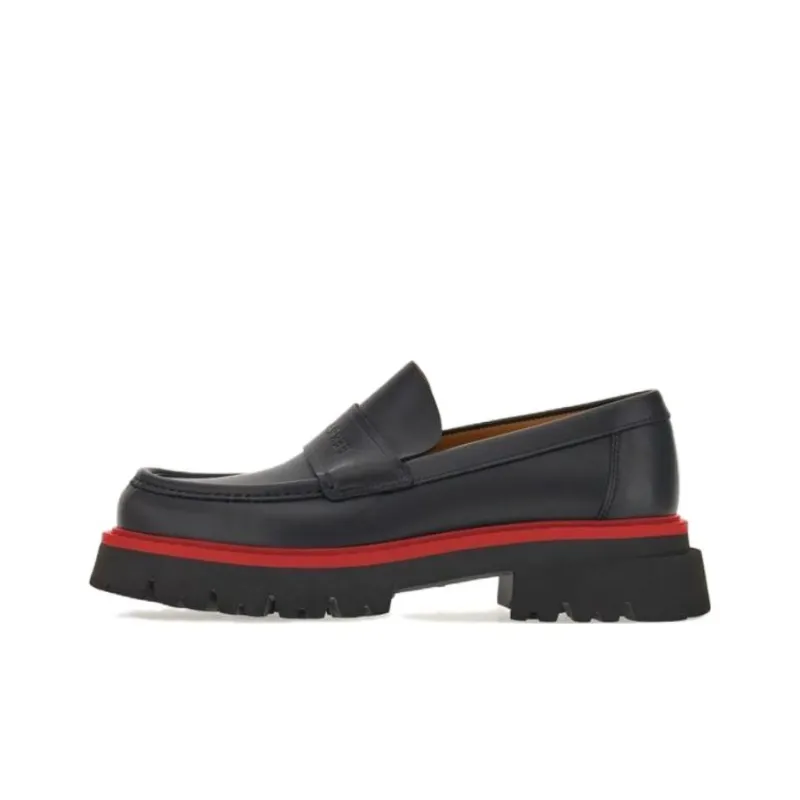 FERRAGAMO Contrasting-sole Leather Loafers-0