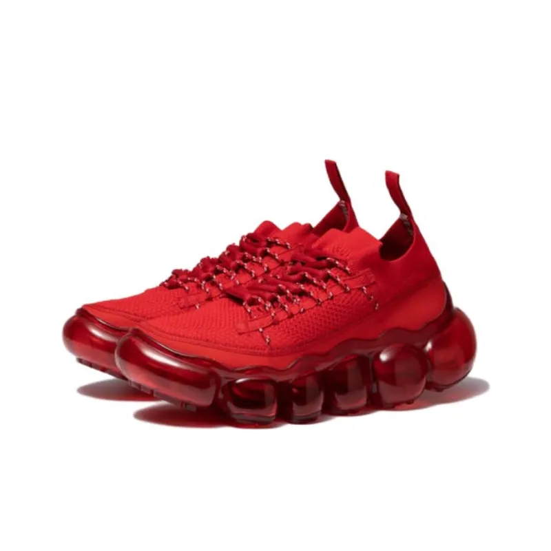 Grounds Low-Top Casual Shoes Unisex Red-1