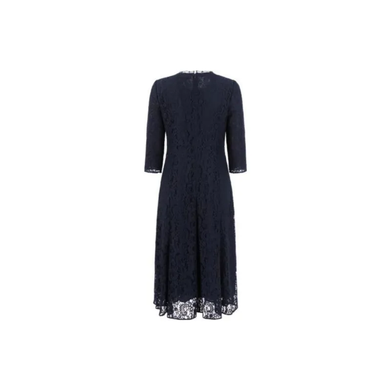 JZ. ANNAKRO Short Sleeved Dresses Women's Dark Blue-1