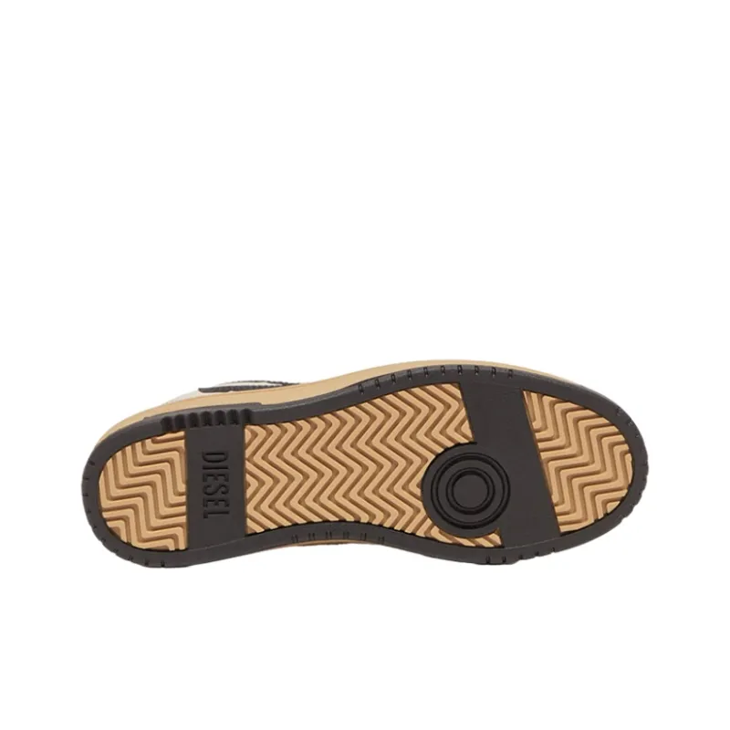 DIESEL S-Ukiyo V2 Low Low-Top Skateboard Shoes Men's Beige Black-5