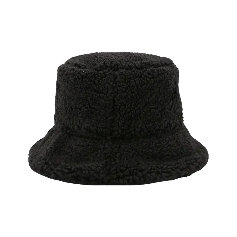 KARL LAGERFELD / Karl Lagerfeld Jeans Logo Patch Teddy Bucket Hat-2