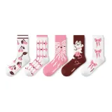 Cartoon Crew Socks Set-5 Pack