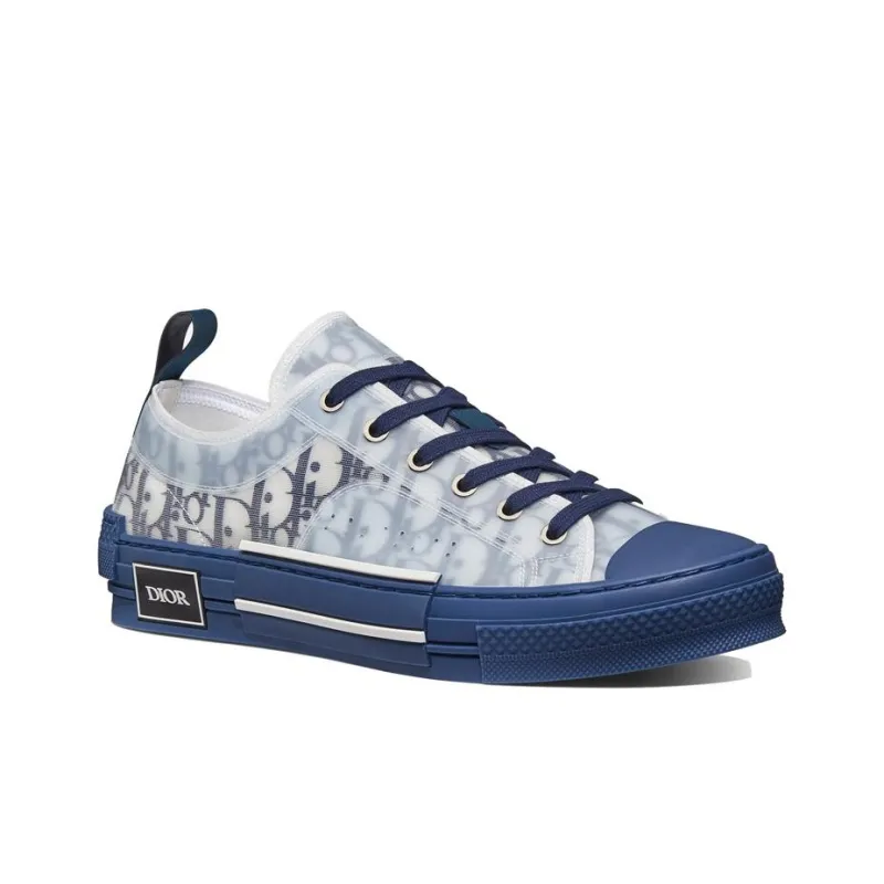 DIOR B23 Low Top Blue Oblique-2