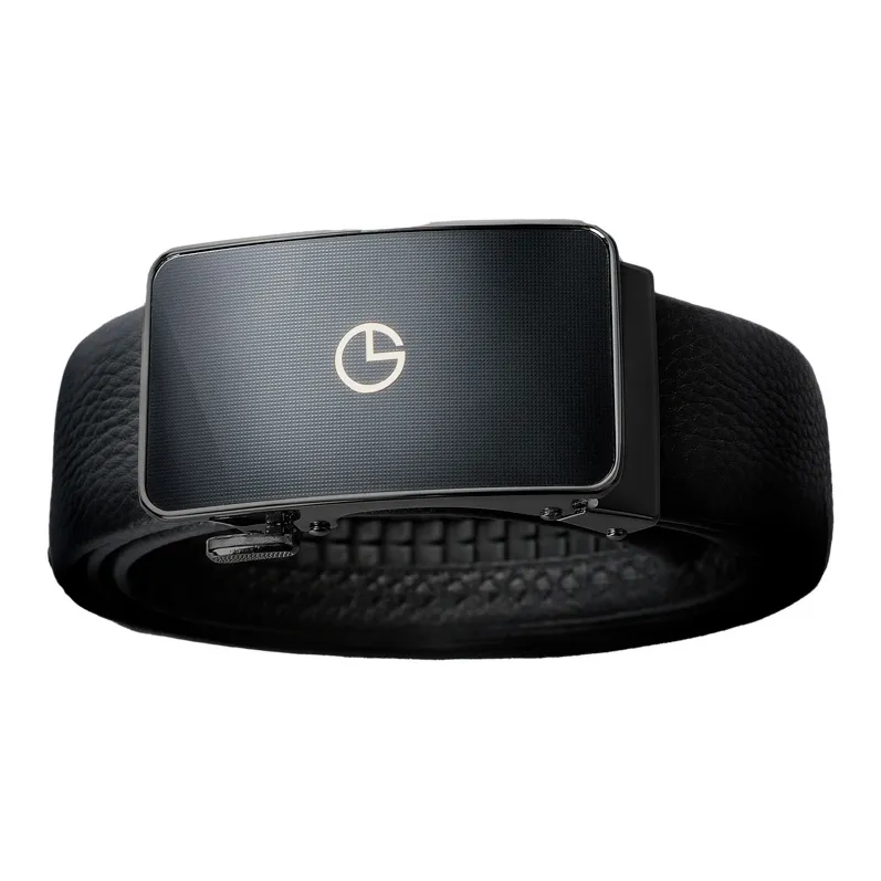 GOLDLION Cow Leather Belts Men's Black Width 3.5cm-16