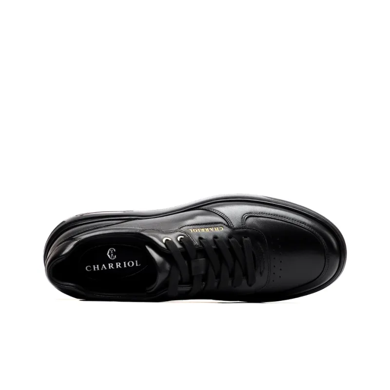 CHARRIOL Low-Top Skateboard Shoes Men's Black-3