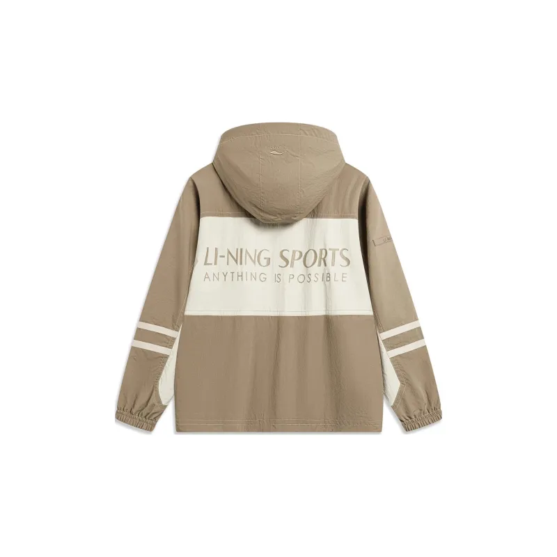 LiNing Sports Trend Series Jacket Men's Dusty Khaki Light Chestnut-1