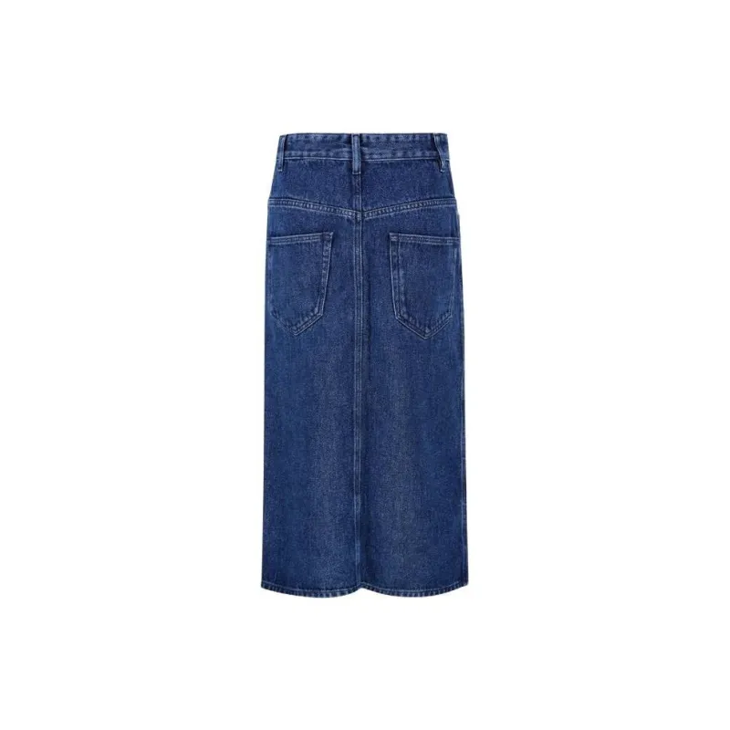 ISABEL MARANT Denim Long Skirts Women's Blue-1