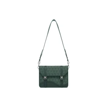 LI-NING 1990 Classic Collection Cow Leather Shoulder Bag Crossbody Bag Regular Unisex Spruce Green