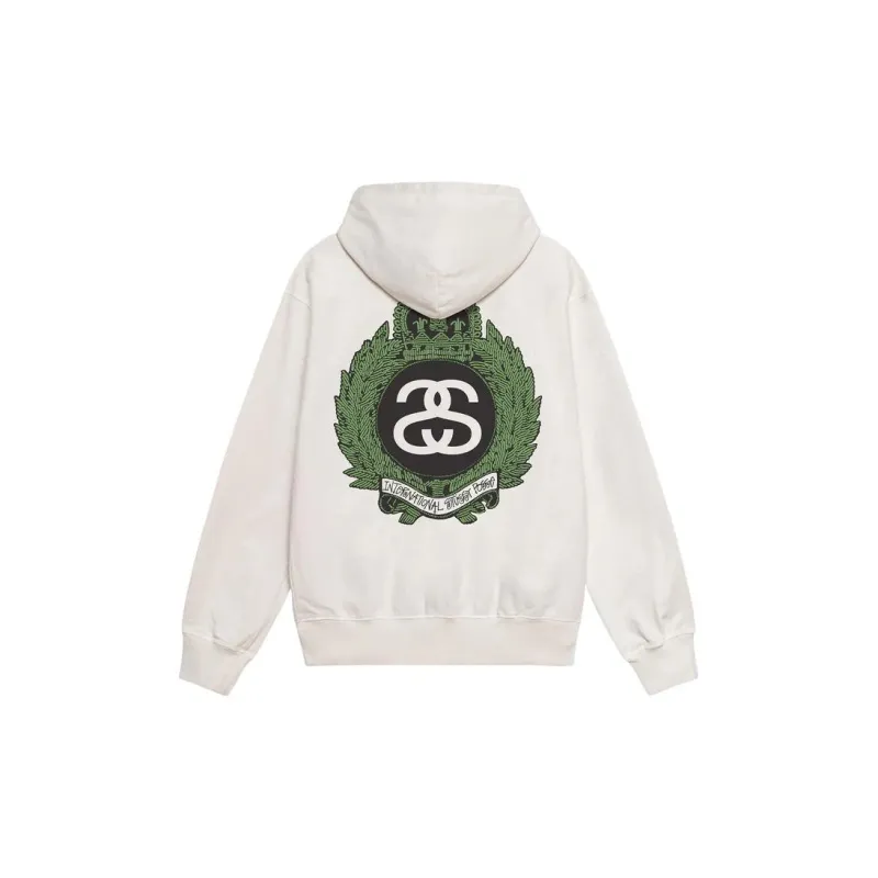 Stussy Crown Wreath Pigment Dyed Hoodie - POIZON