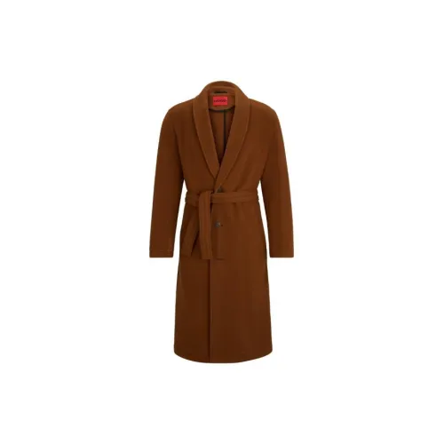 HUGO BOSS Coats Men Rusty Copper