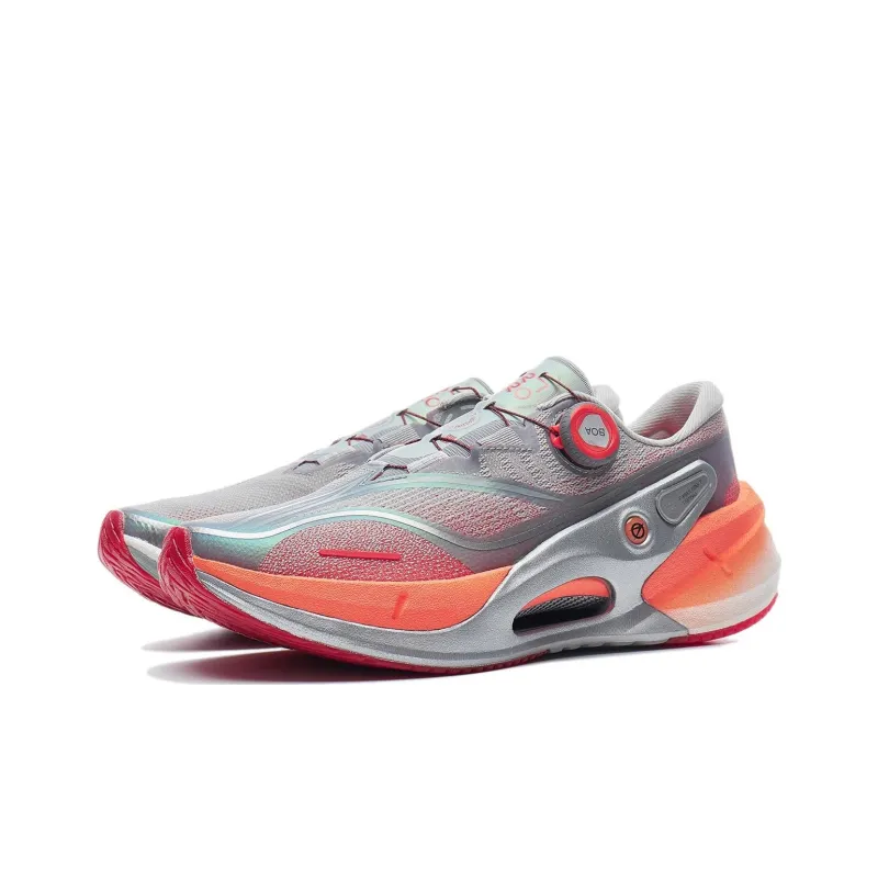 LiNing Furious Rider 7.0 PRO V2 Low Top Running Shoes Men's Gray Orange-2