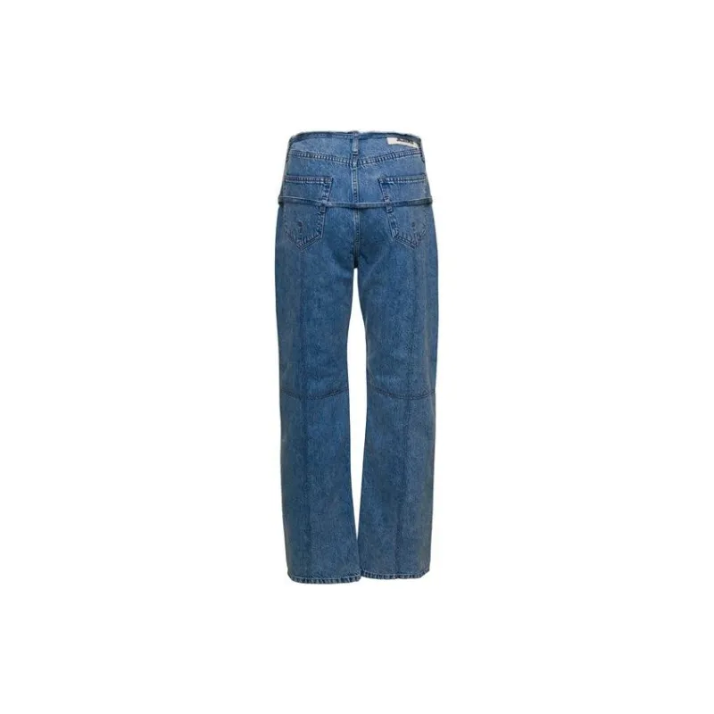 Jacquemus Le De Nimes Caraco Jean 'Light Blue/Tabac'-1
