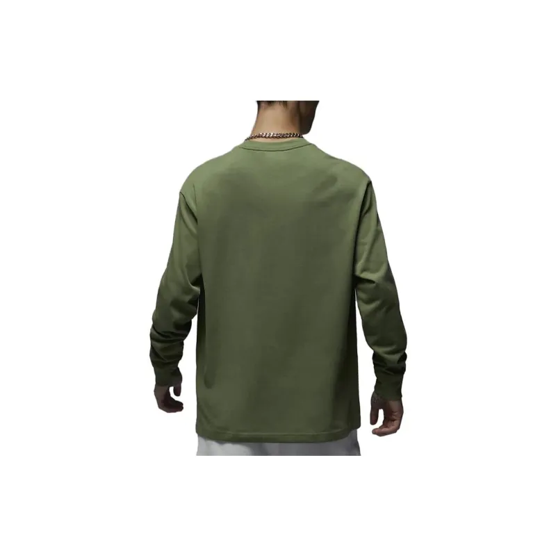 Jordan Drop Shoulder Sleeve T-Shirt Men's Green-1