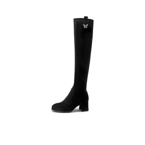 Spider King Knee-high Boots Women's Black