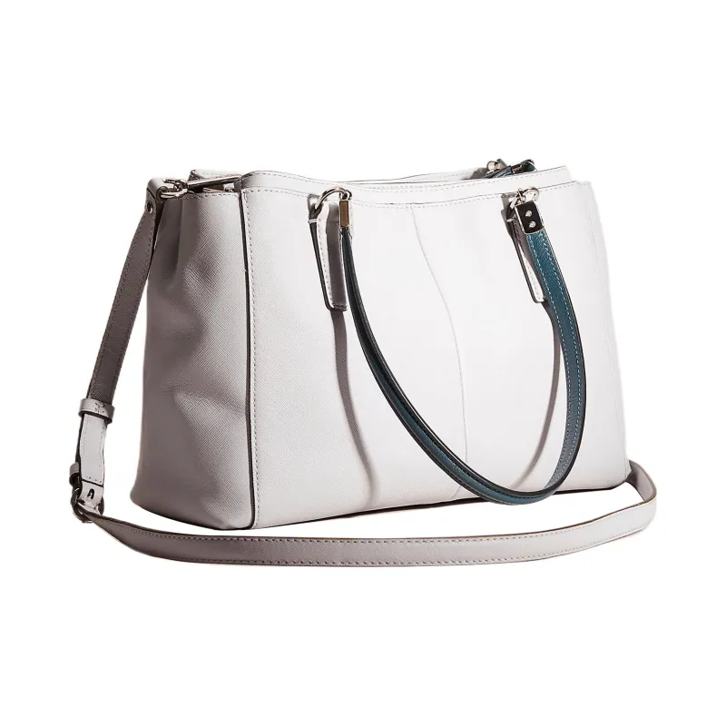 COACH Christie Leather Shoulder Bag Crossbody Bag Handbag Small Size Women's White-1