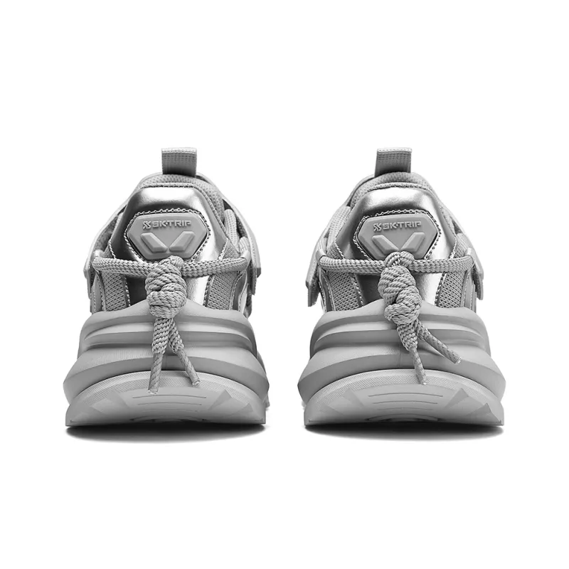 SK.TRIP Mecha Low Top Chunky Sneakers Men's Titanium Gray Box Limited Edition-4