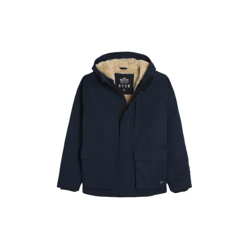 Hollister Jackets Men Marine Blue