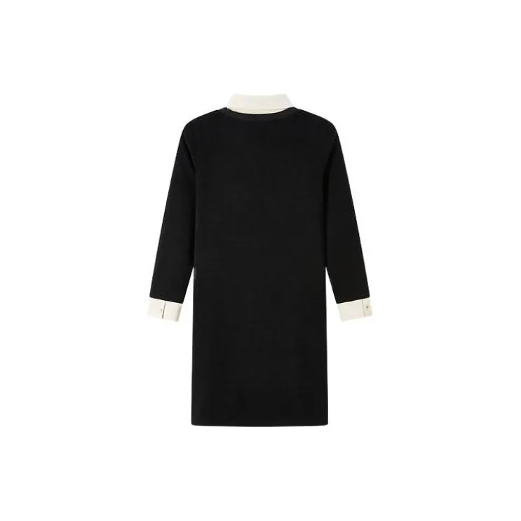 FINITY Long Sleeved Dresses Women's Black-1
