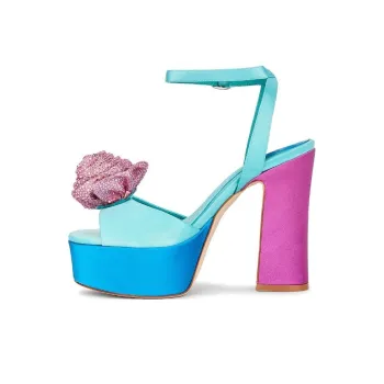 Jeffrey Campbell Strap Sandals Women's Blue Pink