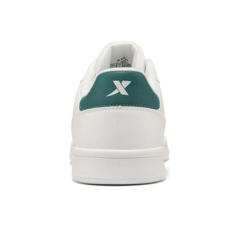 XTEP Wear-Resistant Low-Top Skateboard Shoes Men's White Pine Wood-3