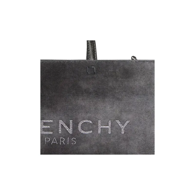 GIVENCHY G-Tote Washed Cotton Canvas Canvas Bag Tote Bag Shopping Bag Handbag Medium Size Women's Dark Gray-4