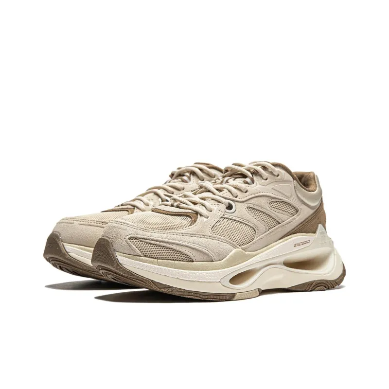 LiNing Beyond Infinity Anti-Slip Wear-Resistant Low-Top Casual Shoes Women's Light Brown-2