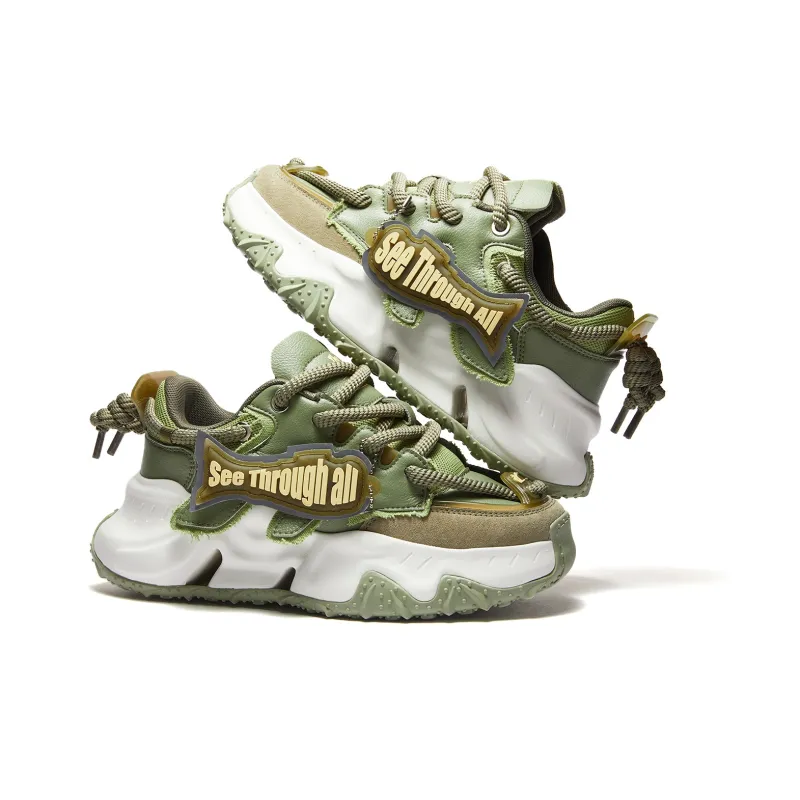 RIFUGIO VO' Flying Fish No.1 Wear-Resistant Height Increasing Low-Top Chunky Sneakers Unisex-52