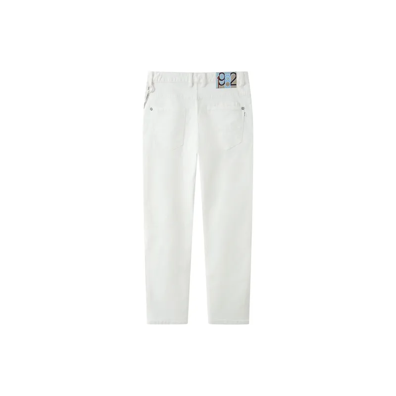 DAVID NAMAN Jeans Men White-1