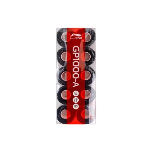 LiNing Badminton Grip Tape Black Polyurethane Thin GP1000 A